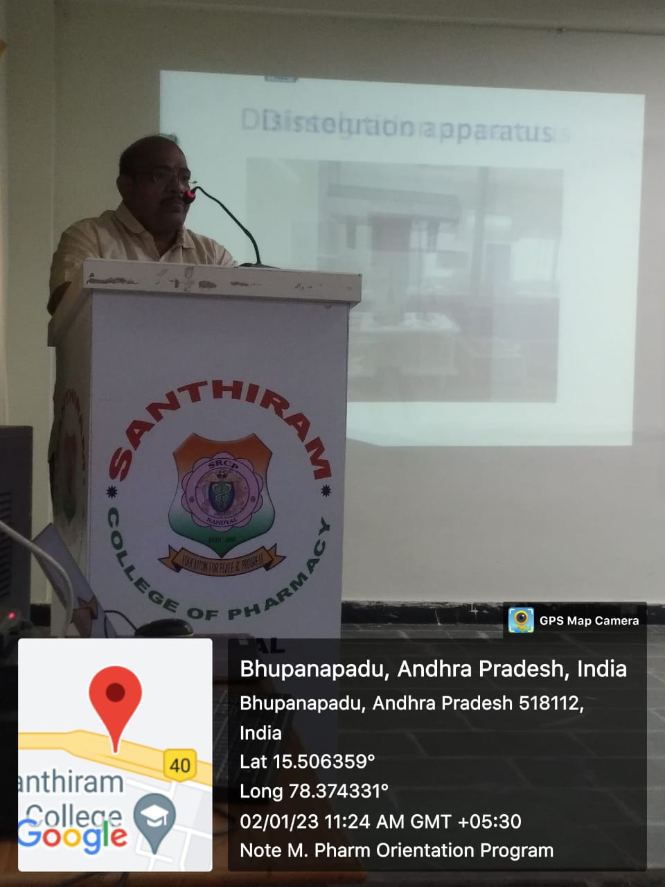 Orientation Programme for M.Pharm first year newly admitted students 
