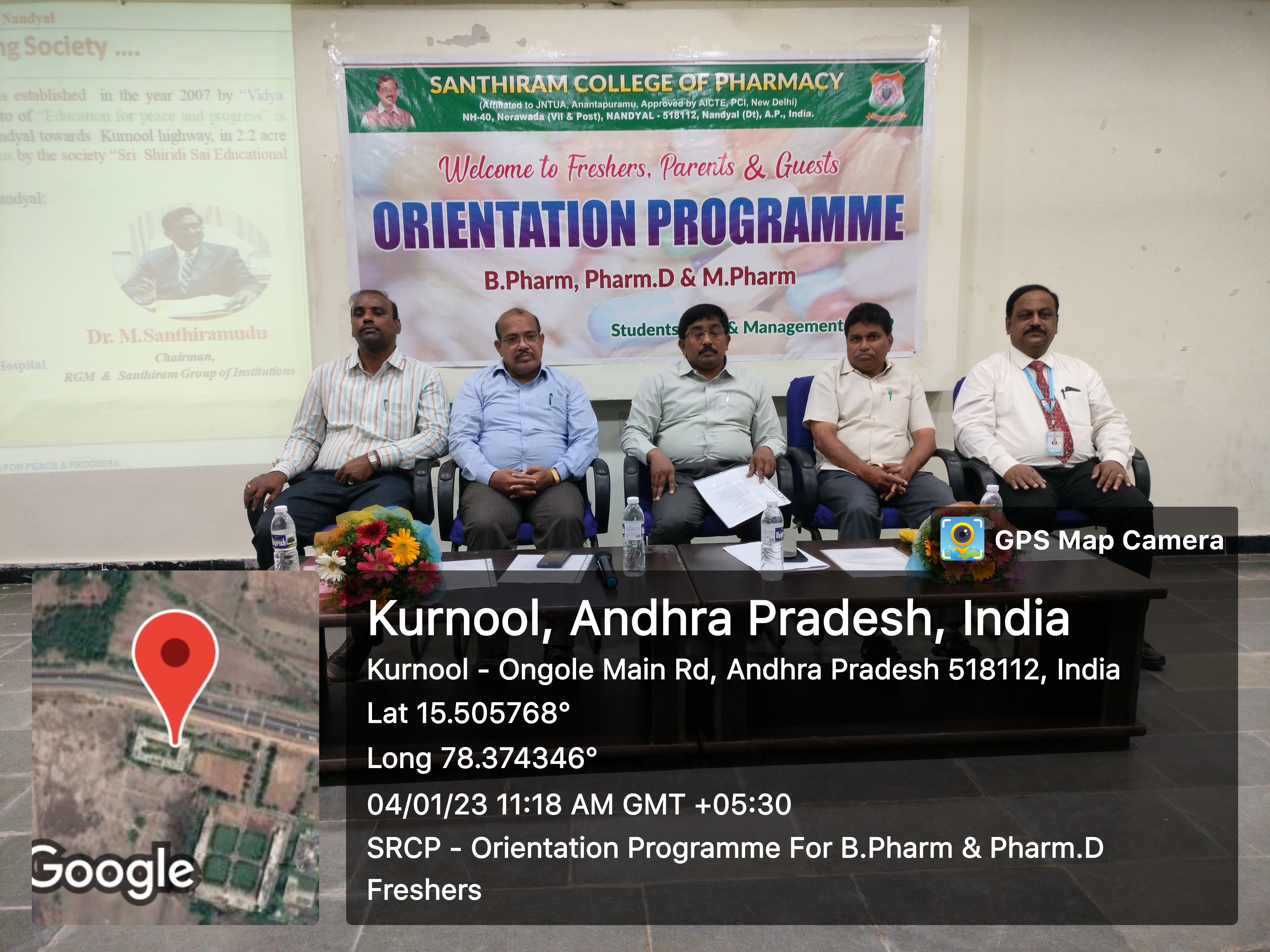 Orientation Programme for B.Pharm and Pharm.D first year newly admitted students