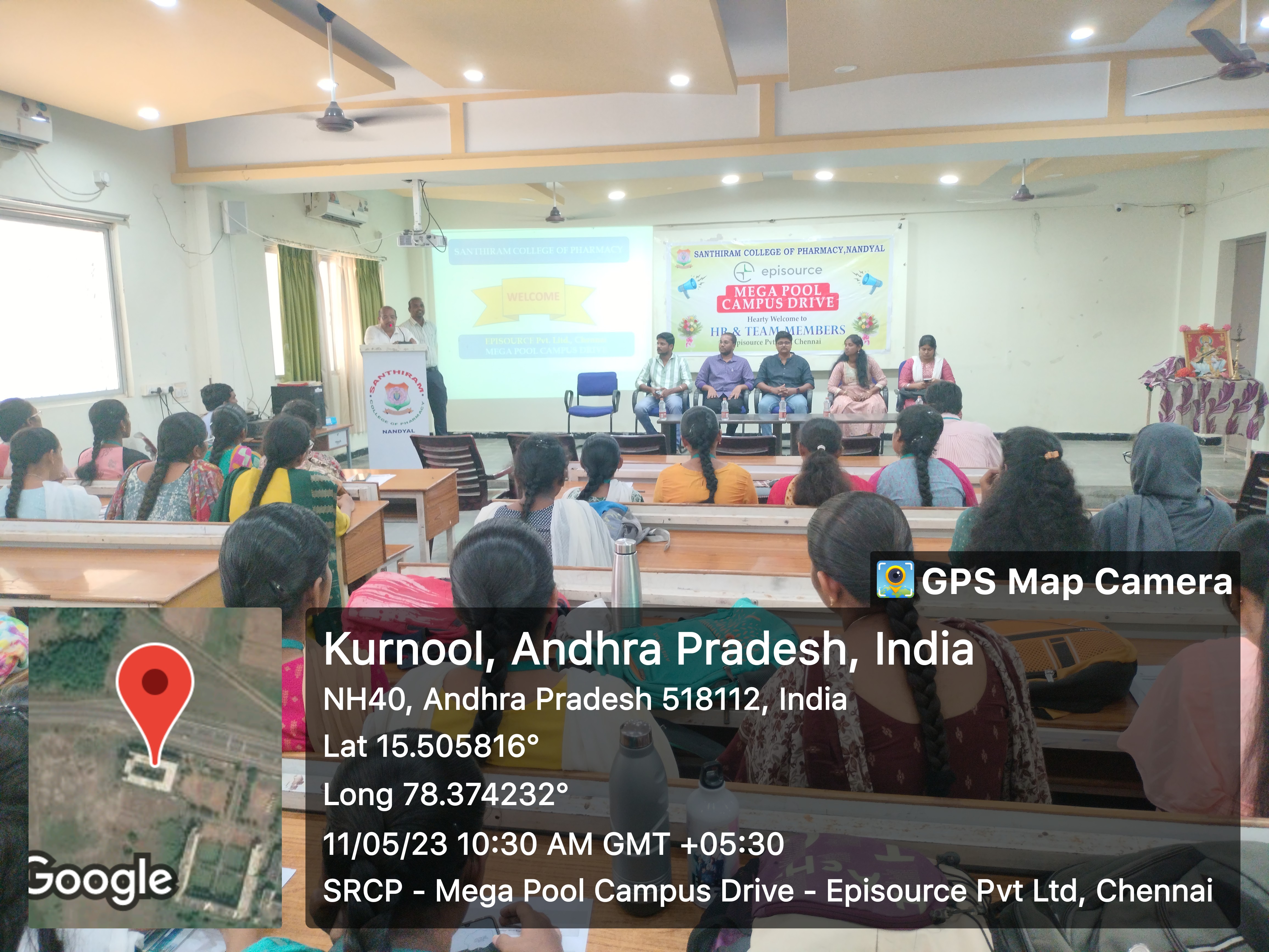 Campus Placement Drive with Episource Pvt Ltd., Chennai 