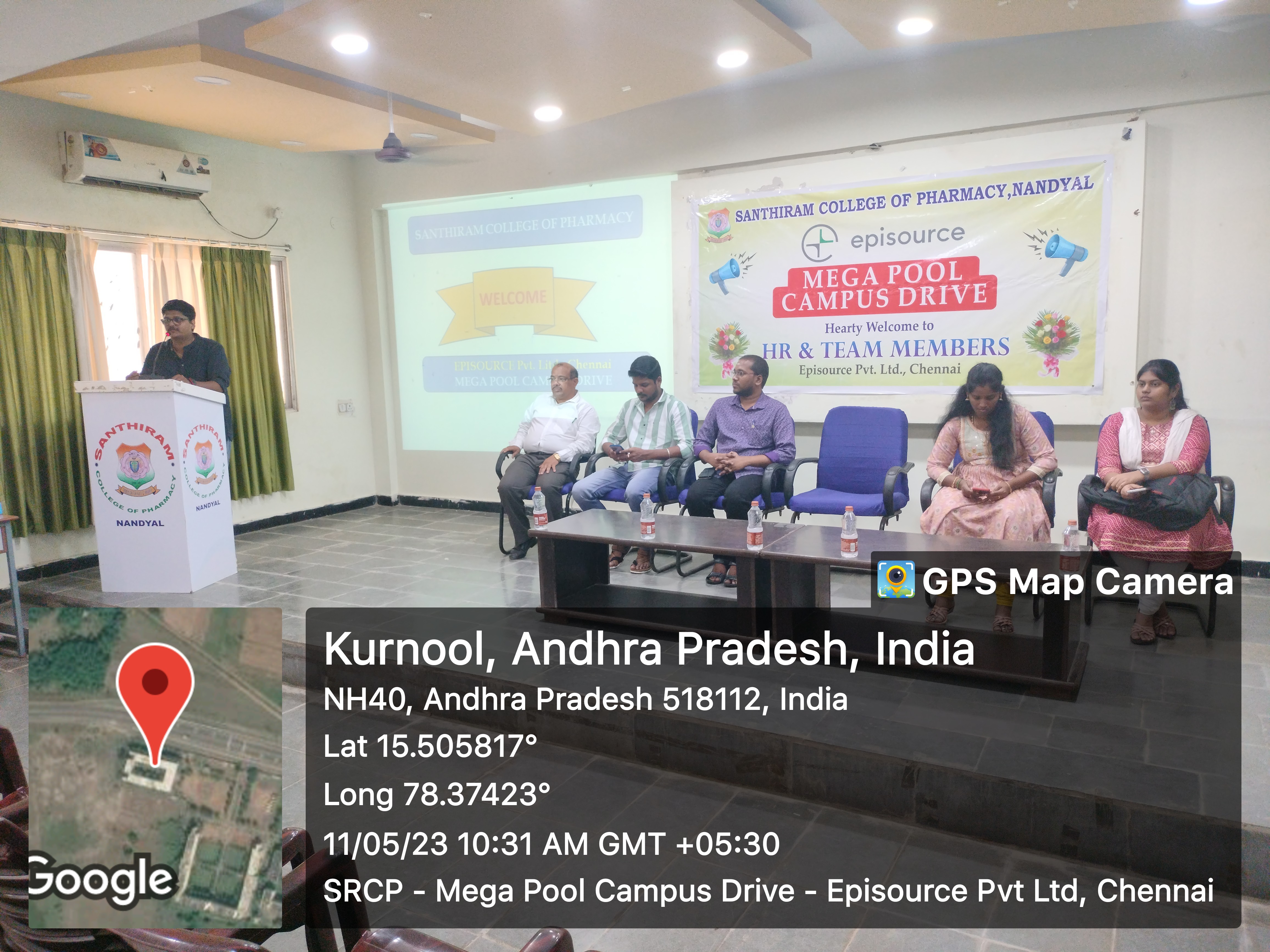 Campus Placement Drive with Episource Pvt Ltd., Chennai 