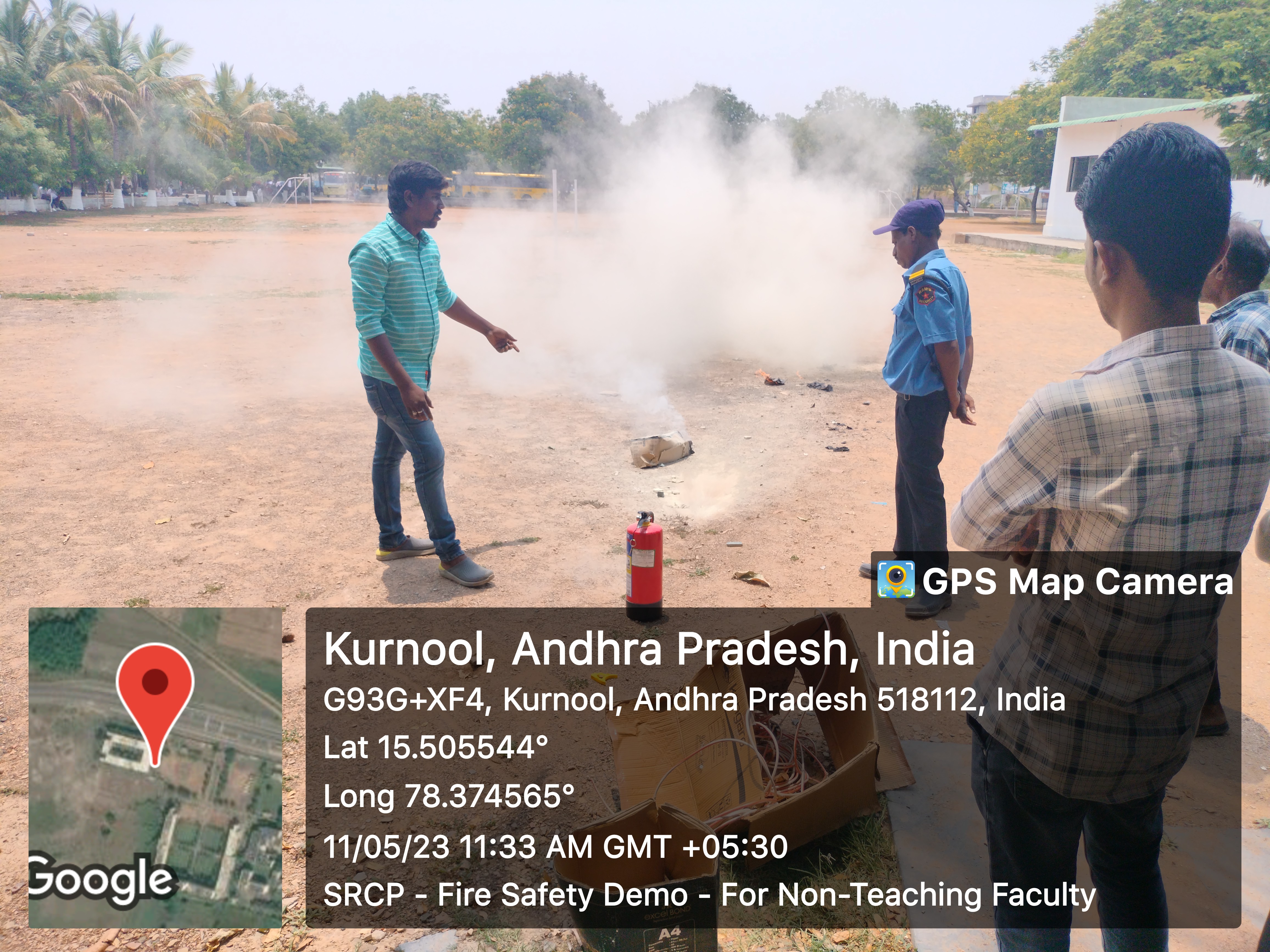 ‘Fire Safety Demo’ for all the non-teaching staff members 