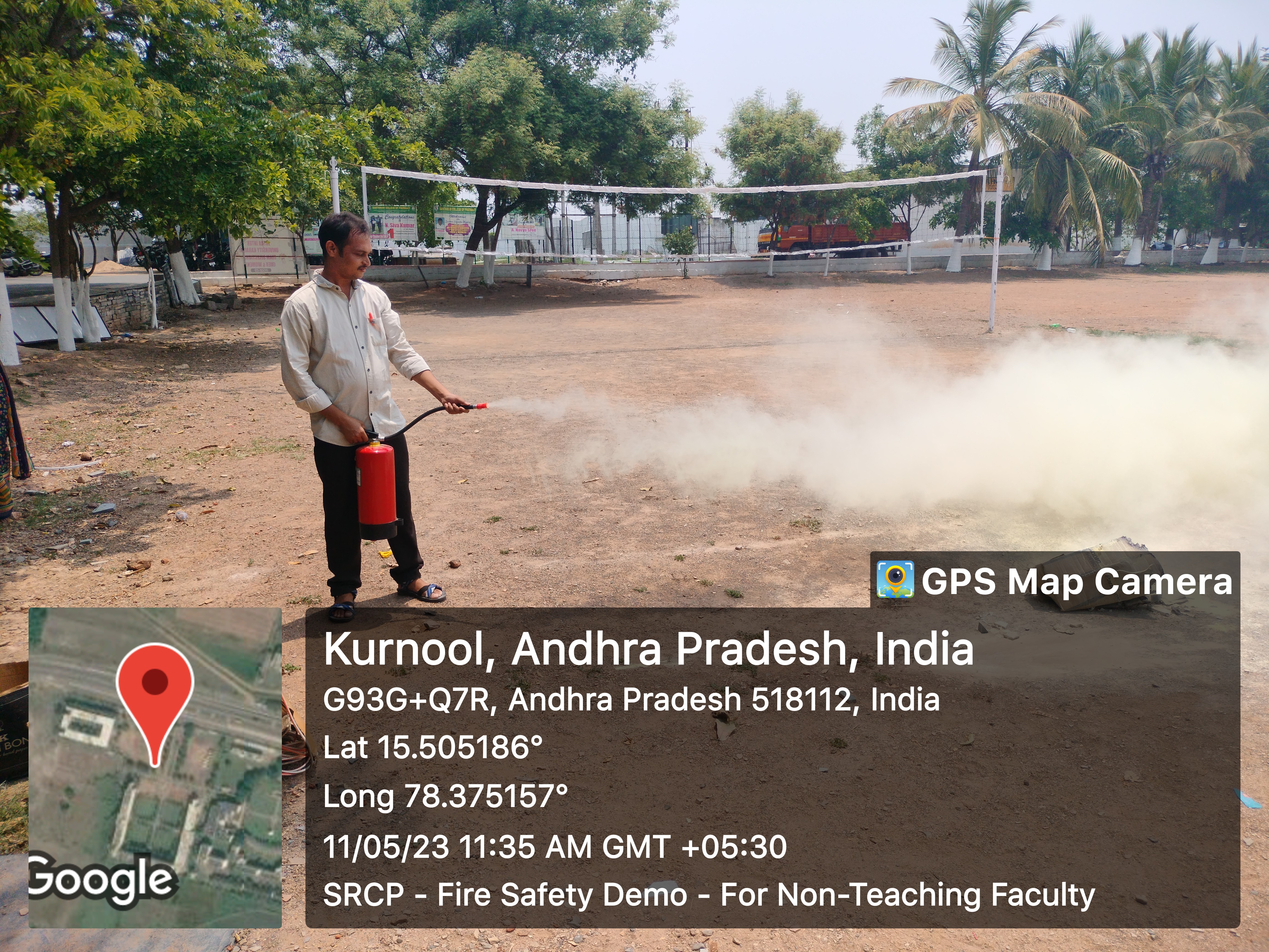 ‘Fire Safety Demo’ for all the non-teaching staff members 