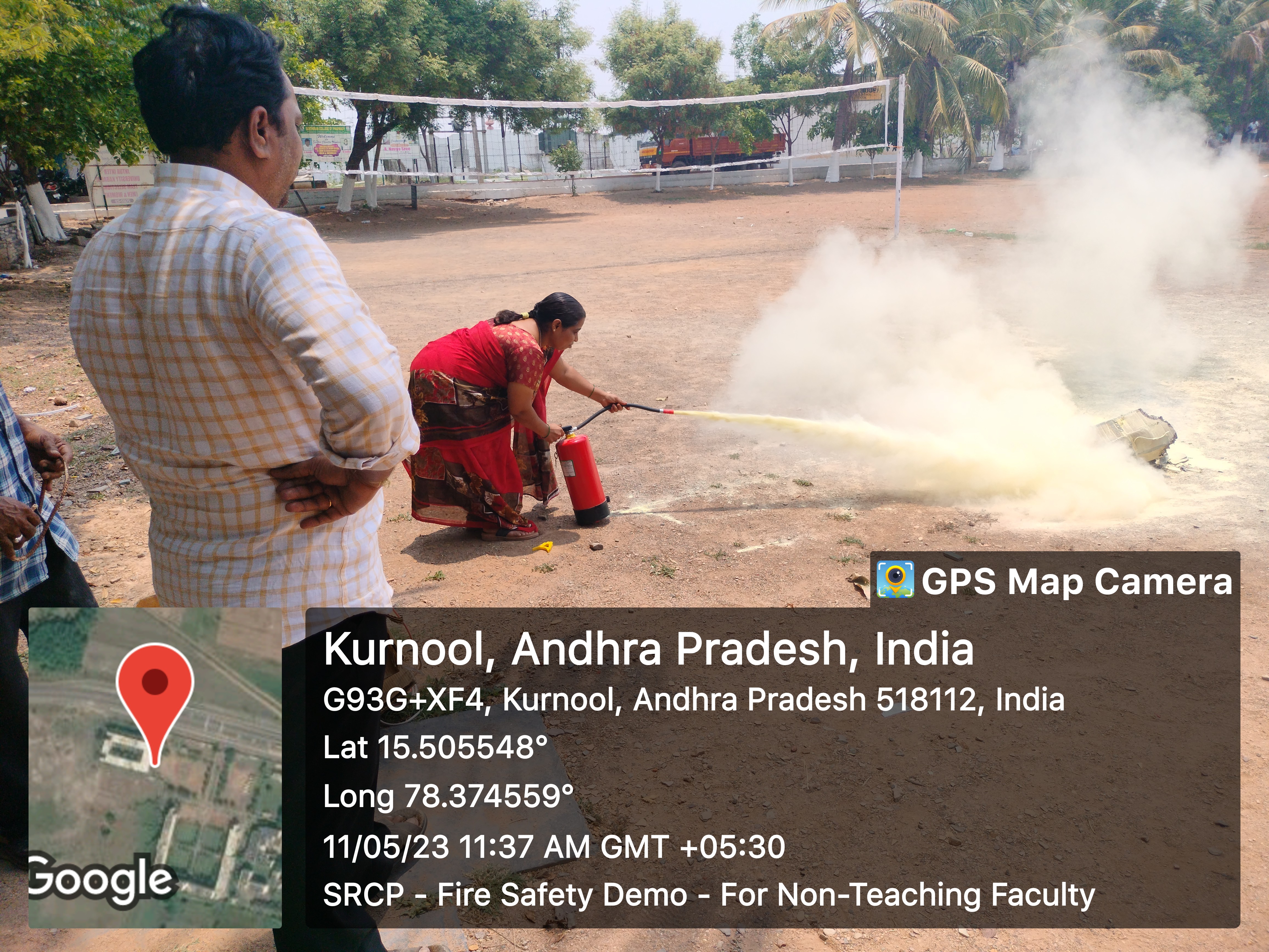 ‘Fire Safety Demo’ for all the non-teaching staff members 