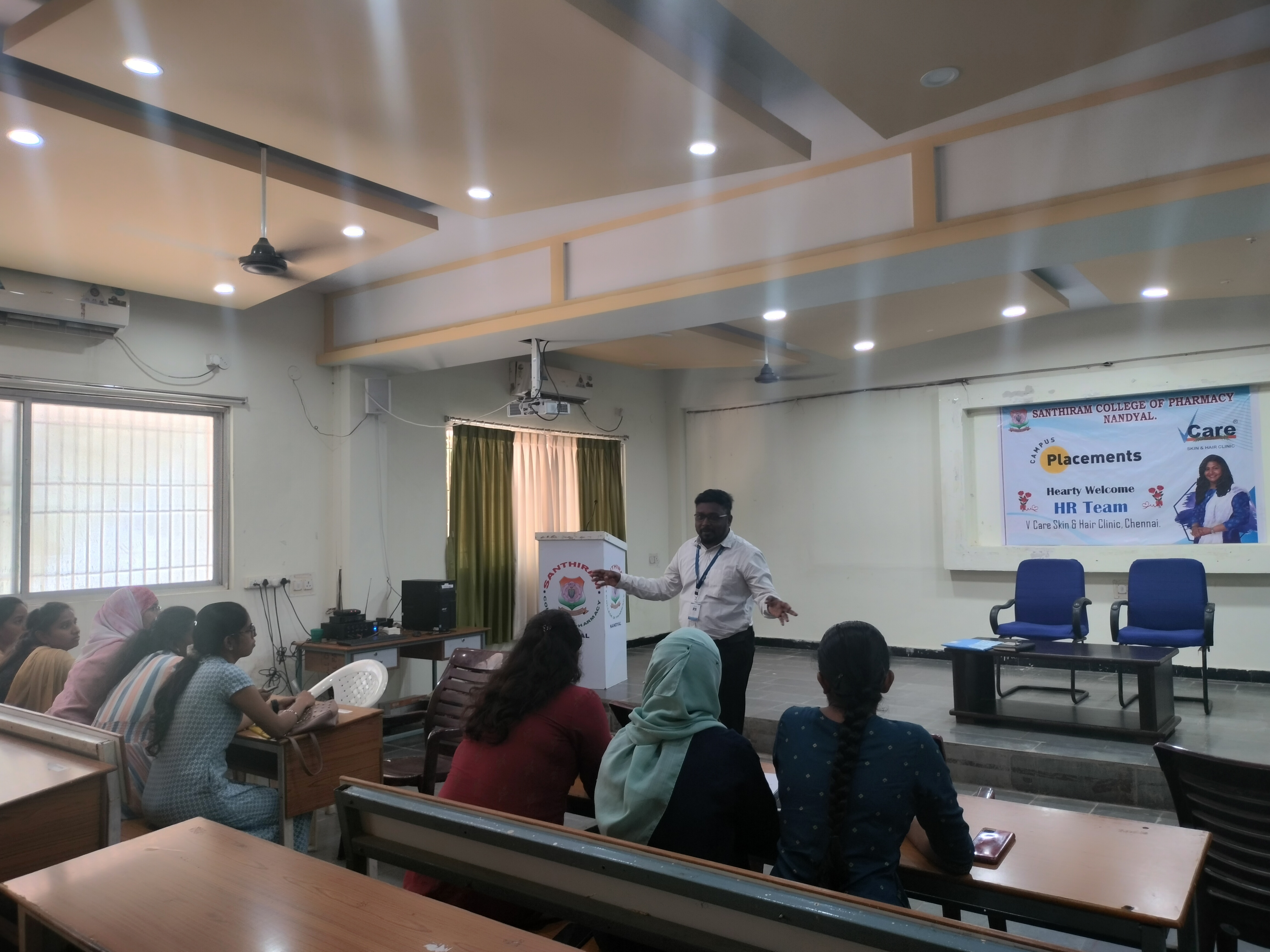 Campus Placement Drive by V Care Health Clinic (P) Ltd.