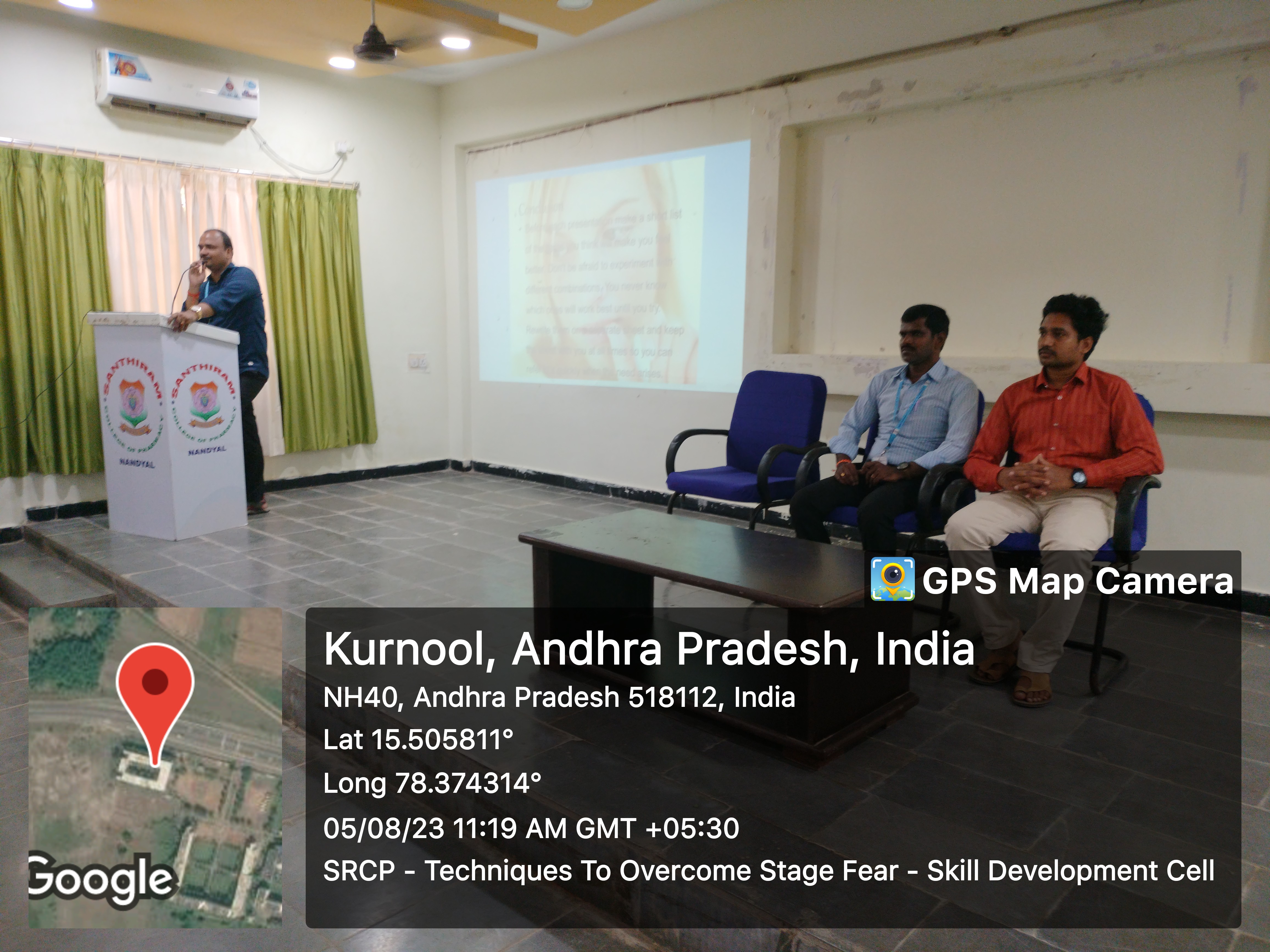 Skill development programme on ‘techniques to overcome stage fear’