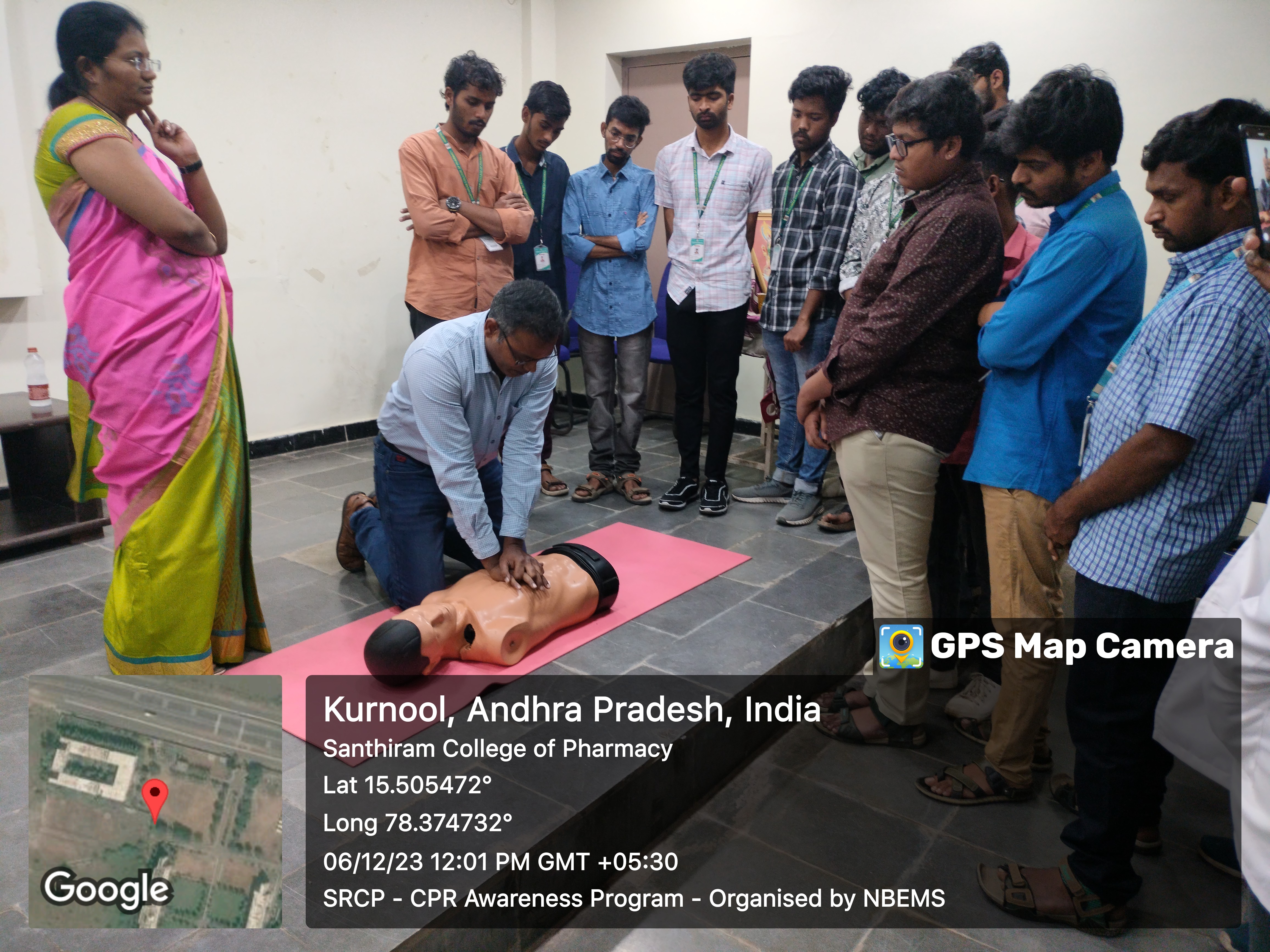 CPR Awareness Program conducted by NBEMS and in association with Santhiram Medical College and General Hospital, Nandyal