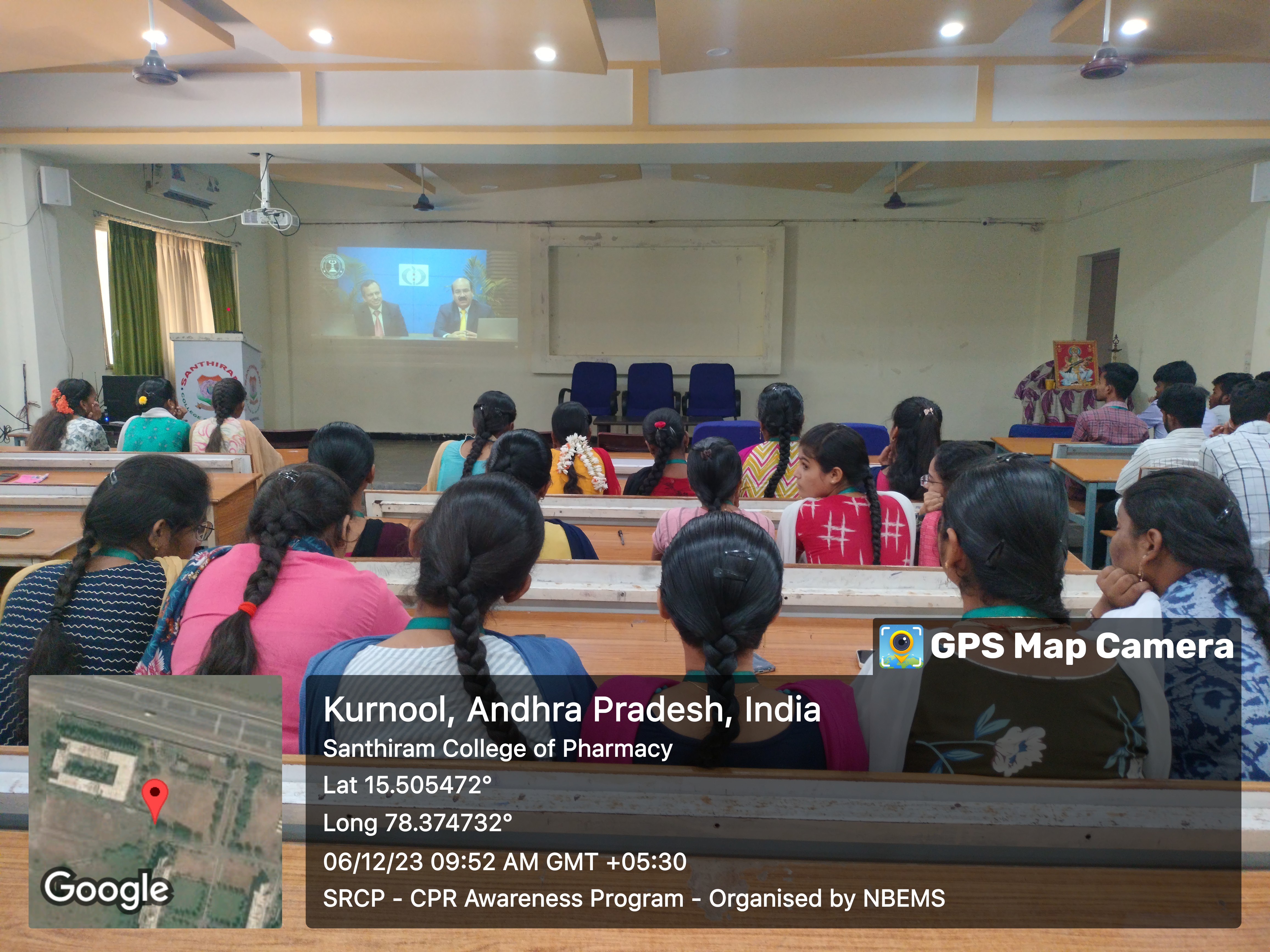 CPR Awareness Program conducted by NBEMS and in association with Santhiram Medical College and General Hospital, Nandyal