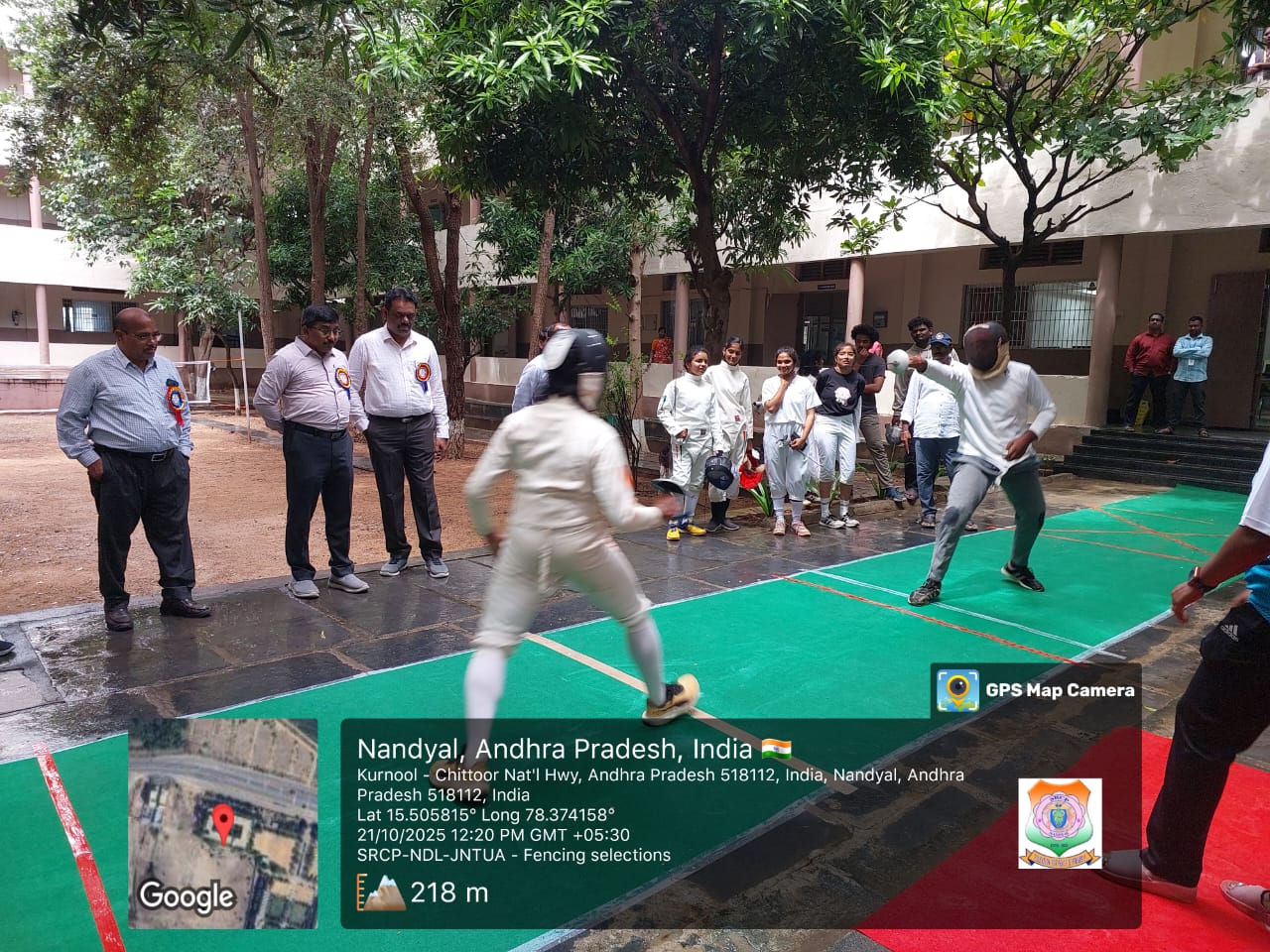JNTUA inter University Fencing team Selections