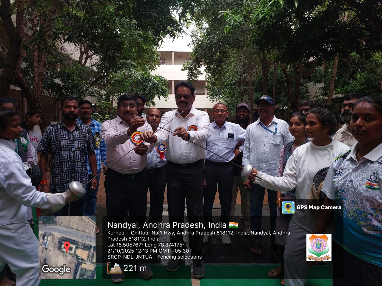 JNTUA inter University Fencing team Selections